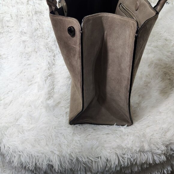 Calvin Klein Beige Suede Tote Bag With Dust Cover - Picture 5 of 9